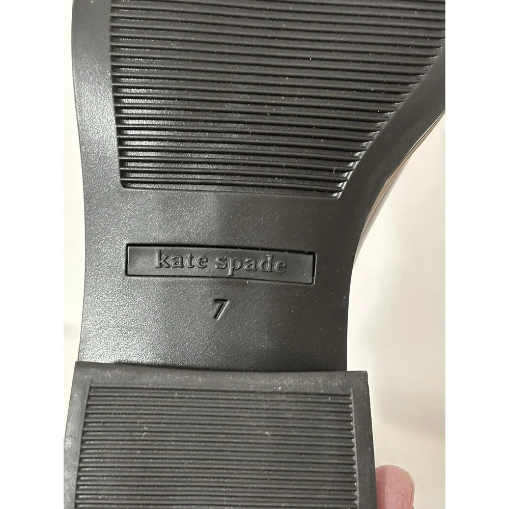 Kate Spade Edimburg Rubber Rain Ankle Boots Size 7